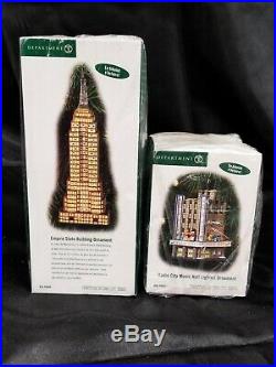 2 Dept 56 Dickens Christmas In The City Empire State Building Radio City Music