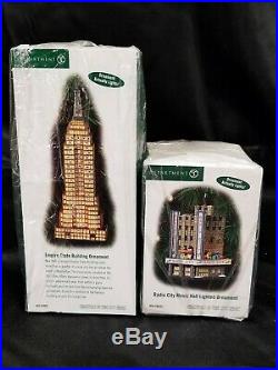 2 Dept 56 Dickens Christmas In The City Empire State Building Radio City Music
