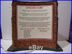 2001 Department 56 Light-up Wrigley Field Facade Christmas In The City Excellent