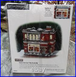 2002 Department 56 Christmas In The City HARLEY-DAVIDSON CITY DEALERSHIP unused