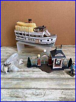 2003 Dept 56 East Harbor Ferry Set of 3 Christmas in the City in Box #59213