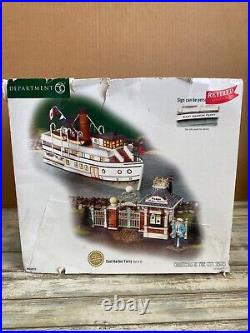 2003 Dept 56 East Harbor Ferry Set of 3 Christmas in the City in Box #59213