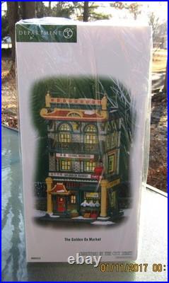 2008 Department 56 Christmas In The City #805533 THE GOLDEN OX MARKET Sealed nos