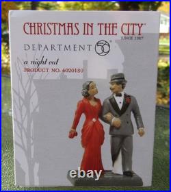2011 Department 56 Christmas In The City #4020180 A NIGHT OUT Retired UNUSED nos