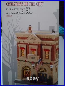 2014 Department 56 Christmas in the City Precinct 56 Police Station 4036490 Rare