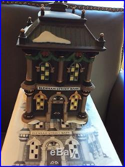 6 Dept. 56, Christmas in The City, handpainted porcelain, village items