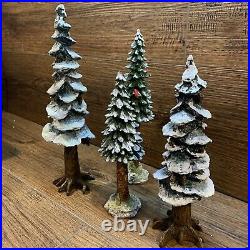 Bundle of Dept 56 Heritage Village Christmas, Towering Pines Elves Santa Tree