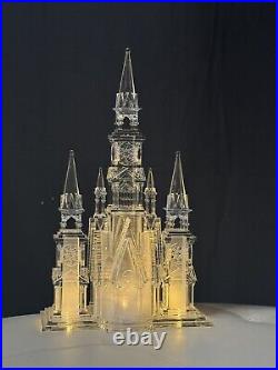 Christian Lacroix Christmas 18'' LED Illuminated Cathedral Acrylic NEW