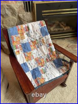 Christmas In The City Lap Quilt hand made Patchwork Soft OOAK Farmhouse