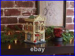 Christmas in The City Nelson Bros. Sporting Lit Building, 8 Inch, Multicolor