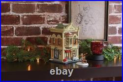 Christmas in The City Nelson Bros. Sporting Lit Building, 8 Inch, Multicolor