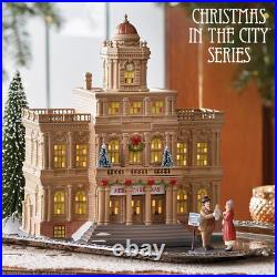 Christmas in the City Hall Lit Building, 11.02 Inch, Multicolor