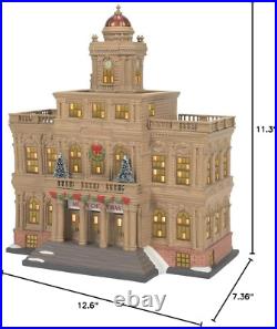 Christmas in the City Hall Lit Building, 11.02 Inch, Multicolor