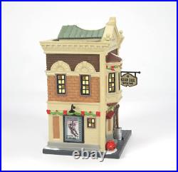 Christmas in the City Nelson Bros. Sporting Lit Building, 8 Inch, Multicolor