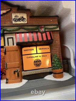 Christmas in the City Series Harley-Davidson Garage Introduced 2013 Retired 2014