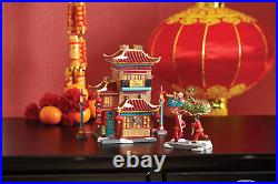 Christmas in the City Village Collection Lunar New Year Dragon Tea House Lit Bui