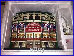 Cubbies! Department 56 Wrigley Field Chicago Cubs Christmas In The City Lighted