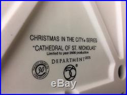 D56 Villages Christmas in The City Cathedral Of St Nicholas 30th 59248SE NIB