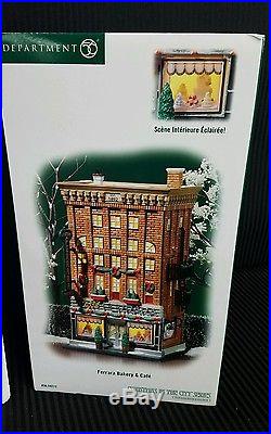 Department 56 Christmas In The City Lighted House Ferrara Bakery & Cafe #59272