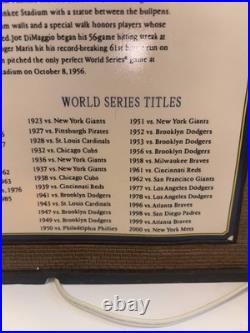 DEPARTMENT 56 CHRISTMAS IN THE CITY YANKEE STADIUM WithNYY REFRESHMENT