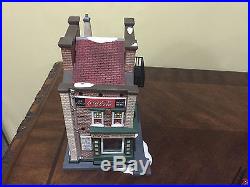 Department 56 Coca Cola Soda Fountain Christmas In City Series Very Good Cond