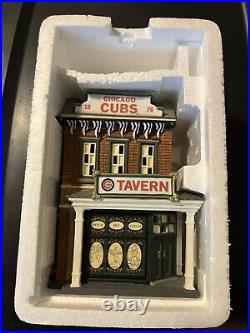 DEPARTMENT 56 Christmas in the City, Chicago Cubs Tavern #56.59228 RARE