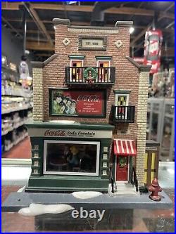 DEPARTMENT 56 Coca Cola Soda Fountain Christmas In The City Series