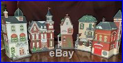 DEPARTMENT 56 Heritage Village Collection CHRISTMAS IN THE CITY LOT of 5