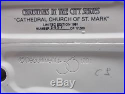 DEPT 56-55492 CATHERDRAL CHURCH OF ST. MARK #1457 OF 17,500 NEW c