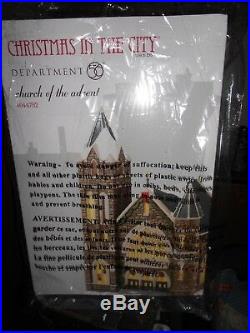 DEPT 56 CHRISTMAS IN THE CITY CHURCH OF THE ADVENT NIB Still Sealed