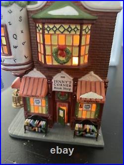 DEPT 56 CHRISTMAS IN THE CITY RARE JENNY'S CORNER BOOK SHOP 58912 Preowned