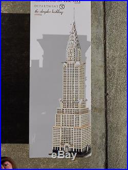 DEPT 56 CHRISTMAS IN THE CITY THE CHRYSLER BUILDING Excellent Store Display