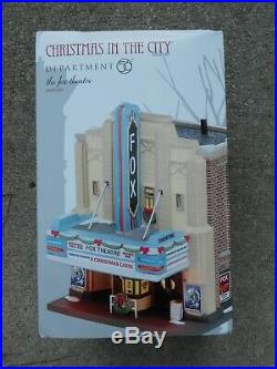 DEPT 56 CHRISTMAS IN THE CITY Village THE FOX THEATER NIB