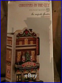 DEPT 56 CHRISTMAS IN THE CITY Village THE MAJESTIC THEATER NIB