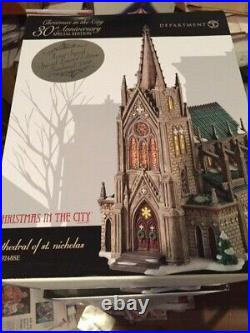 DEPT 56 Christmas In The City CATHEDRAL OF ST. NICHOLAS Signed/Numbered NIB