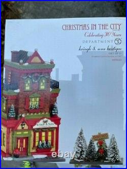 DEPT 56 Christmas In The City KRINGLE & SONS BOUTIQUE NIB