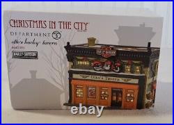 DEPT 56 Christmas In The City OTTO'S HARLEY TAVERN With Box Excellent Condit
