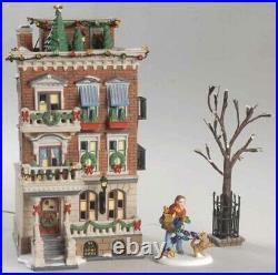 DEPT 56 Christmas In The City PARKSIDE HOLIDAY BROWNSTONE Mint In Box