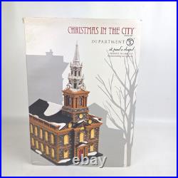 DEPT 56 Christmas In The City ST. PAUL'S CHAPEL 4020173 RETIRED MIB WORKING