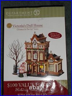 DEPT 56 Christmas In The City VICTORIA'S DOLL HOUSE Still Sealed NIB