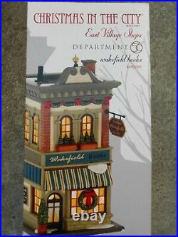 DEPT 56 Christmas In The City WAKEFIELD BOOKS NIB