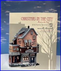 DEPT 56 Christmas in the City MAXWELL'S BLUES HALL! Juke Joint, Speakeasy, Music