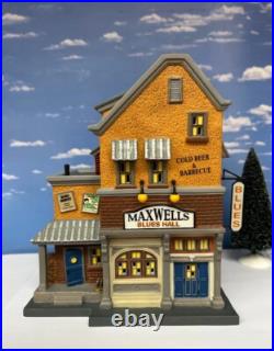 DEPT 56 Christmas in the City MAXWELL'S BLUES HALL! Juke Joint, Speakeasy, Music