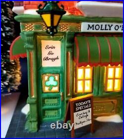 DEPT 56 Christmas in the City MOLLY O'BRIEN'S IRISH PUB! Beer, Bar, Excellent