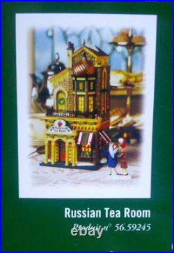 DEPT 56 Christmas in the City RUSSIAN TEA ROOM #56-59245 Cordless Light