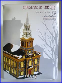 DEPT 56 Christmas in the City ST PAUL'S CHAPEL #4020173 BRAND NEW