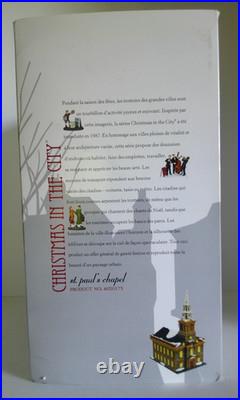 DEPT 56 Christmas in the City ST PAUL'S CHAPEL #4020173 BRAND NEW