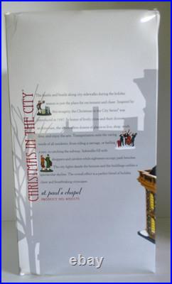 DEPT 56 Christmas in the City ST PAUL'S CHAPEL #4020173 BRAND NEW