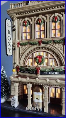 DEPT 56 Christmas in the City THE ROXY #805537 Vaudville Theatre