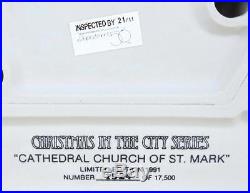 Dept 56 Limited Ed 5549-2 Cathedral Of St. Mark Retired 1993 In Original Cover